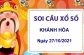 Soi cầu KQXSKH ngày 27/10/2021