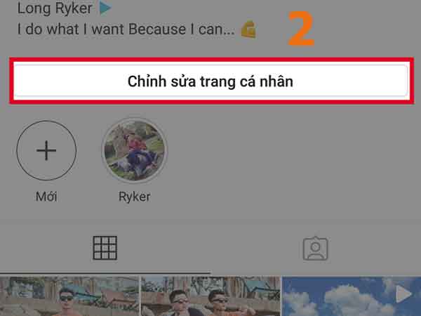 Khi ứng dụng Instagram mở ra, nhấn vào biểu tượng hồ sơ cá nhân