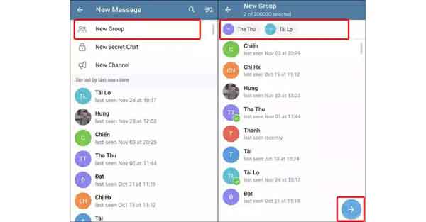 Hướng dẫn sử dụng tạo nhóm trên Telegram