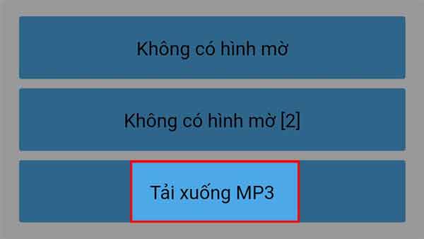 Chọn định dạng MP3 và nhấn "Tải về" để tải nhạc về máy