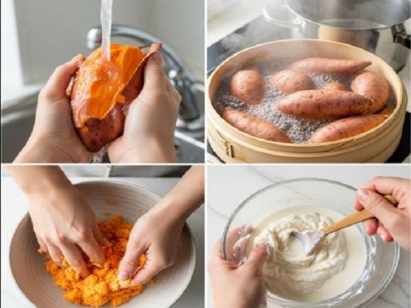 Cách làm mặt nạ khoai lang và sữa tươi tại nhà